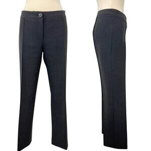 Burberry London Dress Pants Trousers Mid-Rise in Dark Charcoal Gray 8